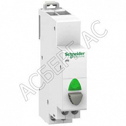 iPB Кнопка управления серая, индикатор зеленый 110-230В 20А 1НО Schneider Electric. Вид 1