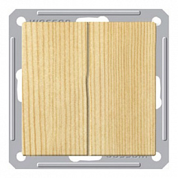 Переключатель 2-клавишный, 16АХ, механизм, (сосна) Wessen 59 Schneider Electric. Вид 1