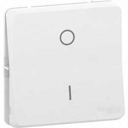 Переключатель 2-полюсный, механизм, IP55 (белый) Mureva Styl Schneider Electric. Вид 1