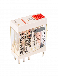 Реле 2CO, 8A(250VAC/30VDC), 230VAC, LED, мех. инд., тест-кнопка Shenler. Вид 1