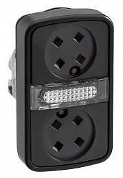 Головка кнопки двойная без вставок + led zb4bw7a97 Schneider Electric. Вид 1