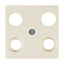 Накладка для антенной розетки, 4 отверстия (белый, глянцевый) Berker. Вид 1.