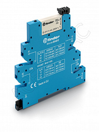 Интерфейсные модули реле MasterBASIC: Электромех. реле; Винтовые клеммы; Контакты AgNi+Au; 1 группа конт.6A; 24VAC/DC Finder. Вид 1