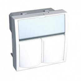 Лиц.плата altira 2мод 2xkeystone ral9003 Schneider Electric. Вид 1