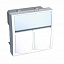Лиц.плата altira 2мод 2xkeystone ral9003 Schneider Electric. Вид 1.