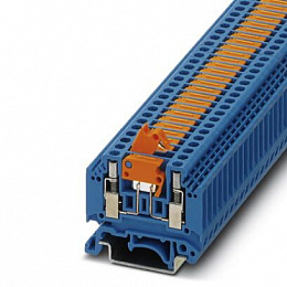 MTK-P/P MIT SPERRE BU Клеммы с ножевыми размыкателями 4мм.кв. (синий) Phoenix Contact. Вид 1