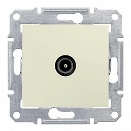 Розетка TV оконечная (бежевый) Sedna Schneider Electric. Вид 1