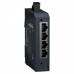 Коммутатор неуправляемый Modicon, 4TX/1FX-MM Schneider Electric. Вид 1