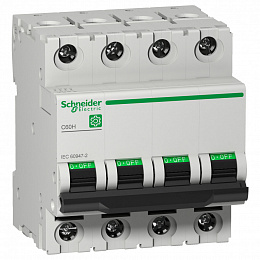 Автоматический выключатель C60H 4-полюсный 16A D Schneider Electric. Вид 1