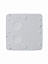 AP10 Коробка разветвительная квадратная 104х104 мм, IP 55, белая АВВ. Вид 3.