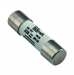 ПЦ102-С10-4А Цилиндрическая плавкая вставка 4А, размер 10х38, тип gG, 500В AC DEKraft. Вид 1