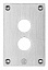 Передняя панель с 2 отверстиями Schneider Electric. Вид 1.