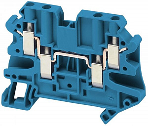 Клеммник винтовой проходной, сечением провода 4мм2, 2 точки подключения, с Schneider Electric. Вид 1