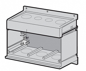 FMCE 40 Верхняя крышка+нижняя секция с дном FMCE40, 1 ряд ABB. Вид 1