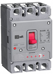 ВА-333Е-4Р-125А Силовой 4-х полюсный автомат 125А 50кА с электронным расцепителем DEKraft. Вид 1