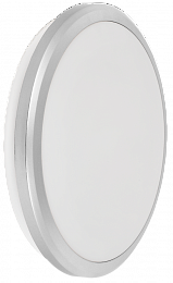 Светильник LED ДПБ 3103 18Вт IP54 4000K круг серебро ИЭК. Вид 1