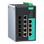 9-портовый управляемый коммутатор: 4х10/100/1000 BaseT(X) Ethernet, 5 комбо-портов 10/100/1000 BaseT(X), -40...+75С MOXA. Вид 1.