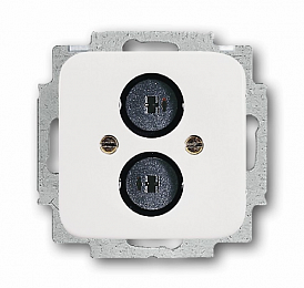 2147 U-214 Розетка для громкоговорителя (альпийский белый) Reflex SI ABB. Вид 1