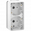 Бокс 2-постовый для накл. вертик. монтажа, IP55 (белый) Mureva Styl Schneider Electric. Вид 1.