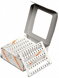 DY5 (71-80) Маркировка номеров горизонтальная (1 пластина - 50шт) Klemsan. Вид 1