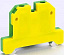 ЗН101-6-50A-PEN Клеммник наборный 50A 1-10 мм² (жёлто-зелёный) DEKraft. Вид 1.