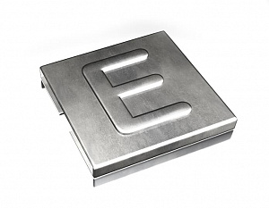 YID-CHAR-E Маркировка для каб.стяжки,нерж.сталь,'E', (100шт) ABB. Вид 1