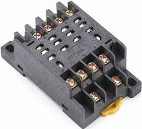 РР102-4-10 Розетка для реле 4 контакта 10А DEKraft. Вид 1