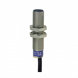 Индуктивный датчик m12 l53мм sn 2мм 12-48В DC кабель 5м Schneider Electric. Вид 1