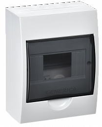 Бокс ЩРН-П-6 модулей навесн. пластик IP41 GENERICA ИЭК. Вид 1