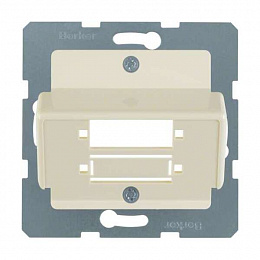 Накладка к LWL-соединениям Duplex SC цвет: белый, глянцевый (белый, глянцевый) Berker. Вид 1