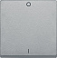 Клавиша с маркировкой i/0 , sm (алюминий) Merten Schneider Electric. Вид 1.