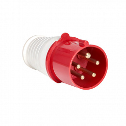 Вилка переносная 015 3Р+РЕ+N 16А 380В IP44 EKF. Вид 1