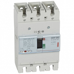 DPX3 250 Термо-магнитный 3-полюсный автомат 160А, 36kA Legrand. Вид 1