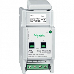 Актор для выкл reg-k/2x230/16 с ручн упр Schneider Electric. Вид 1