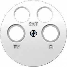 Накладка для антенной розетки (полярная белизна, глянцевый) R.1 Berker. Вид 1