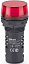 ЛК22-ADDS-RED-LED-220 Лампа коммутационная красная 22мм, LED 220В AC/DC DEKraft. Вид 1.
