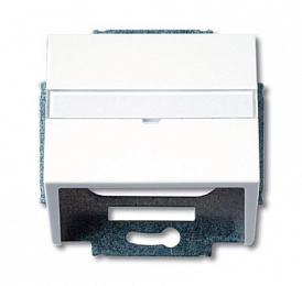 1758-84 Плата центральная (корпус) с суппортом для коммуникационных разъёмов и цоколей DCS от 1850 EB до 1876 EB, серия solo/future, цвет da vos/альп. Вид 1