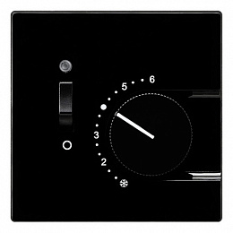 Накладка на регулятор температуры пола (черный) S-Color Gira. Вид 1