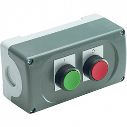 MEP2-1001 Кнопочный пост на 2 элемента (пуск-стоп) в сборе, пластиковый, ABB. Вид 1