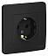 Розетка с заземлением без шторок, С/У, 16А, 250В (антрацит) Blanca Systeme Electric. Вид 1.