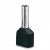 AI-TWIN 2X 1,5 - 8 BK Кабельный наконечник изол. 2х1,5 мм\кв (1уп.-100шт) Phoenix Contact