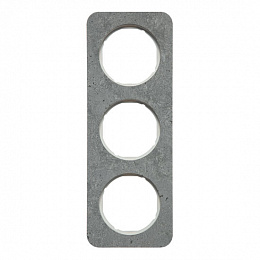 Рамка 3-постовая (бетон, шлифованный / полярная белизна) R.1 Berker. Вид 1