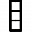 Рамка 3-постовая (стекло, черный) Q.7 Berker. Вид 1.