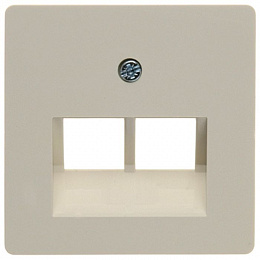 Накладка UAE/E-DAT Design/Telekom розетка ISDN (белый, глянцевый) Berker. Вид 1