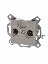 5011H-A03607 18W Розетка TV-R, проходная, 7дБ, Levit, кофе макиато ABB. Вид 1