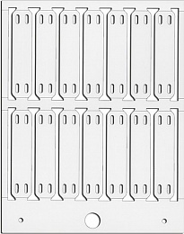 Маркировка MG-ETF 54142 (13x57 YE) 13х57 мм, 14 макеров в карте, (1уп-700) TYCO. Вид 1