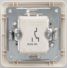 Переключатель 1-клавишный, 16АХ, в сборе (слоновая кость) Wessen 59 Schneider Electric. Вид 1