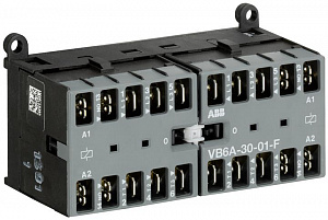 Миниконтактор реверсивный VB6A-30-01-F 9A (400В AC3) катушка 24В АС ABB. Вид 1