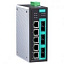 8-портовый управляемый коммутатор: 5х10/100 BaseT Ethernet, 2х100BaseFX, 1 порт MOXA. Вид 1.