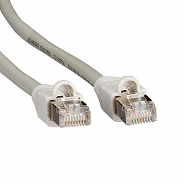 Коммутационный шнур кат.5е stp 3м серый Schneider Electric. Вид 1